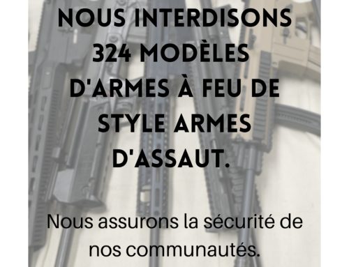 324 marques et modèles d’armes à feu de type assaut interdits au Canada